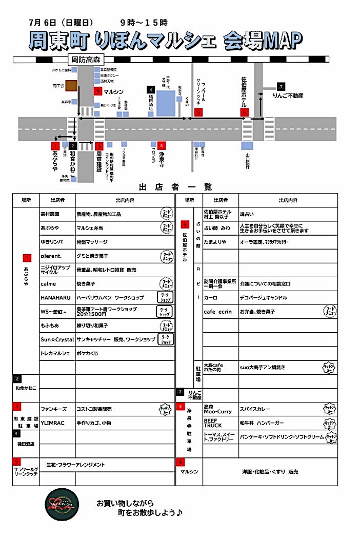 リボンマルシェMAP