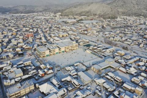 玖珂町の雪景色1
