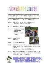 環境学習・水辺の自然教室のチラシ
