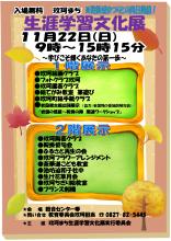 生涯学習文化展チラシ